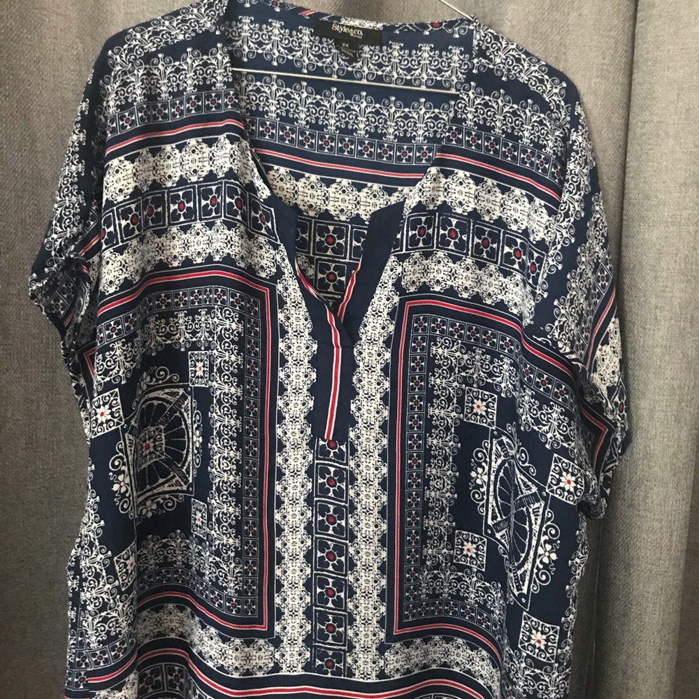 Style & Co. Woman Blue Blouse
